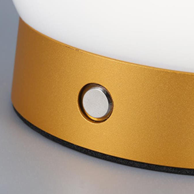 Modern Round Acrylic Aluminium USB Rechargeable Portable LED Night Light Table Lamp