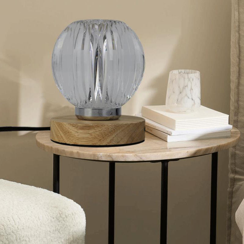Modern Luxury Acrylic Round Ball USB Wireless Touch LED Lamp
