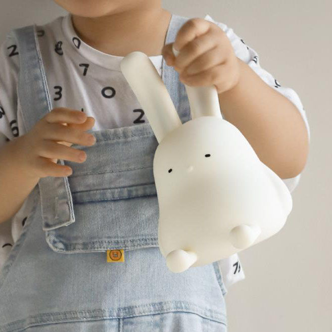 Kreative Sweet Folded Ear Rabbit Silicone LED Table Lamp
