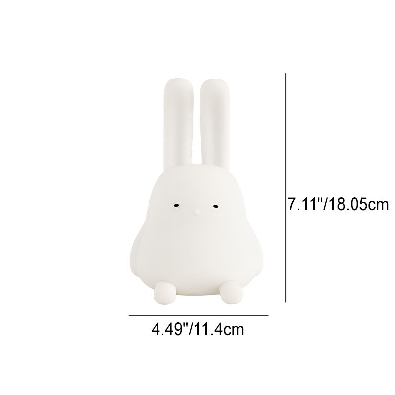 Kreative Sweet Folded Ear Rabbit Silicone LED Table Lamp