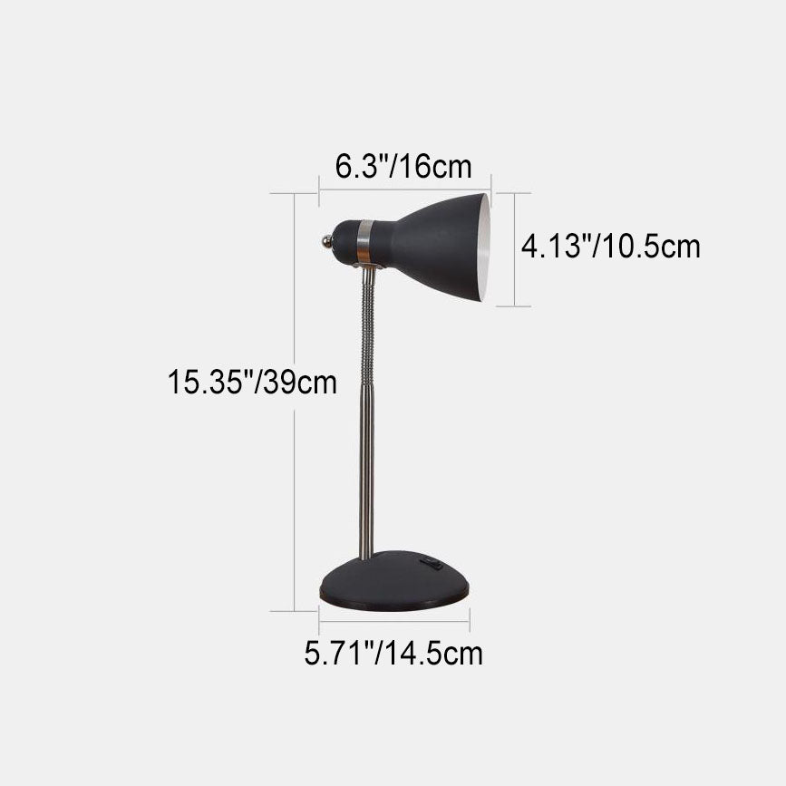 Contemporary Scandinavian Horn Iron Tube 1-Light Table Lamp