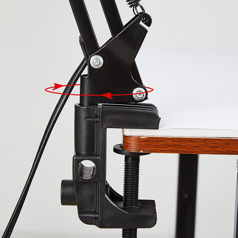 Modern Minimalist Adjustable Desk Lamp with Long Arm Clip ABS 1 Light