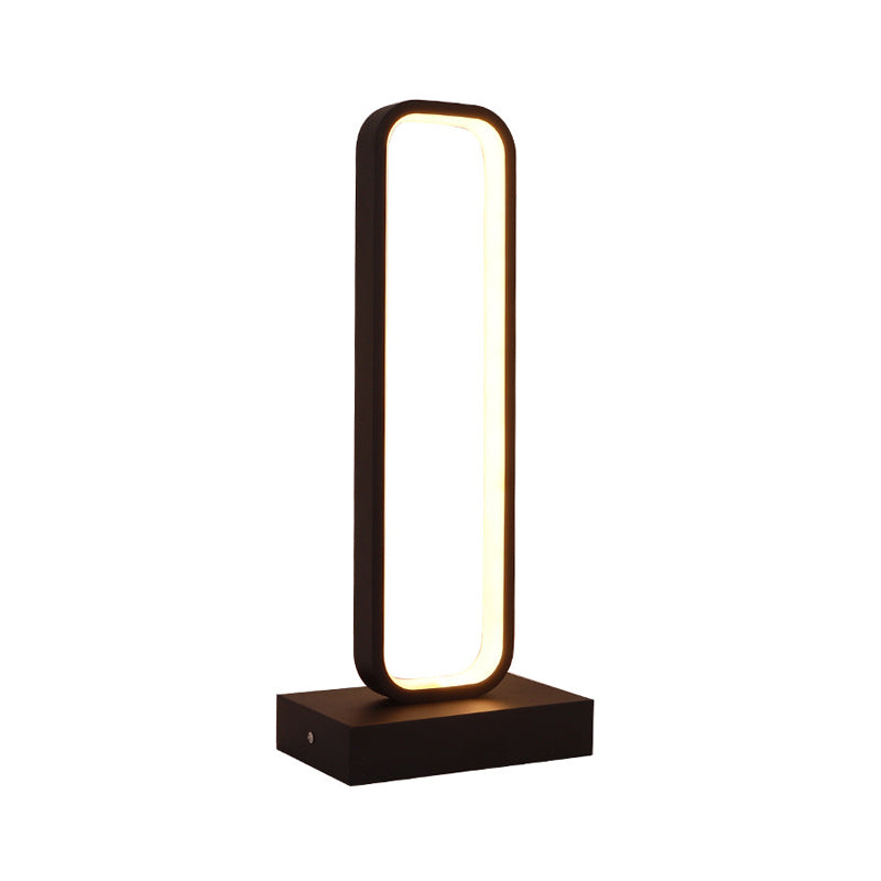 SimpleLED - Black Metal Bedside Lamp, Dimmable LED Design