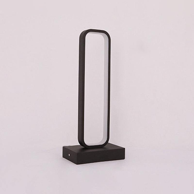 SimpleLED - Black Metal Bedside Lamp, Dimmable LED Design