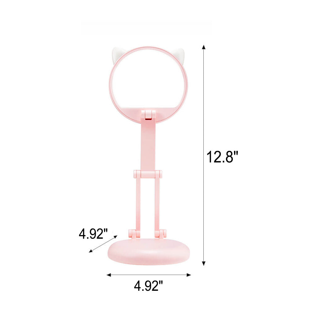 Kreative Katzenohr Pink Foldable LED Desk Lamp for Eye Care