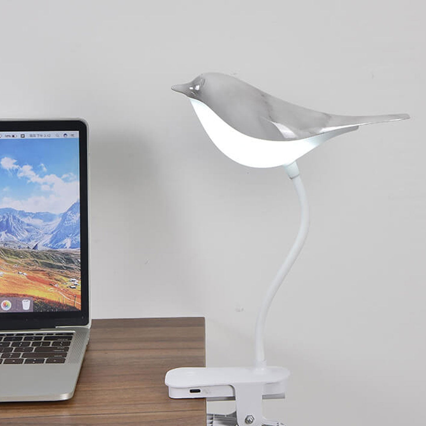 Kreative Vogel Clip USB LED Night Light Table Lamp