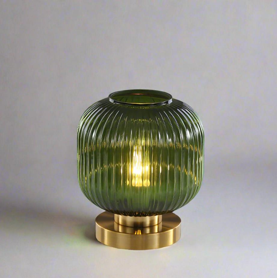 Nordic Glass Table Lamp – Modern Stained Glass Accent Light