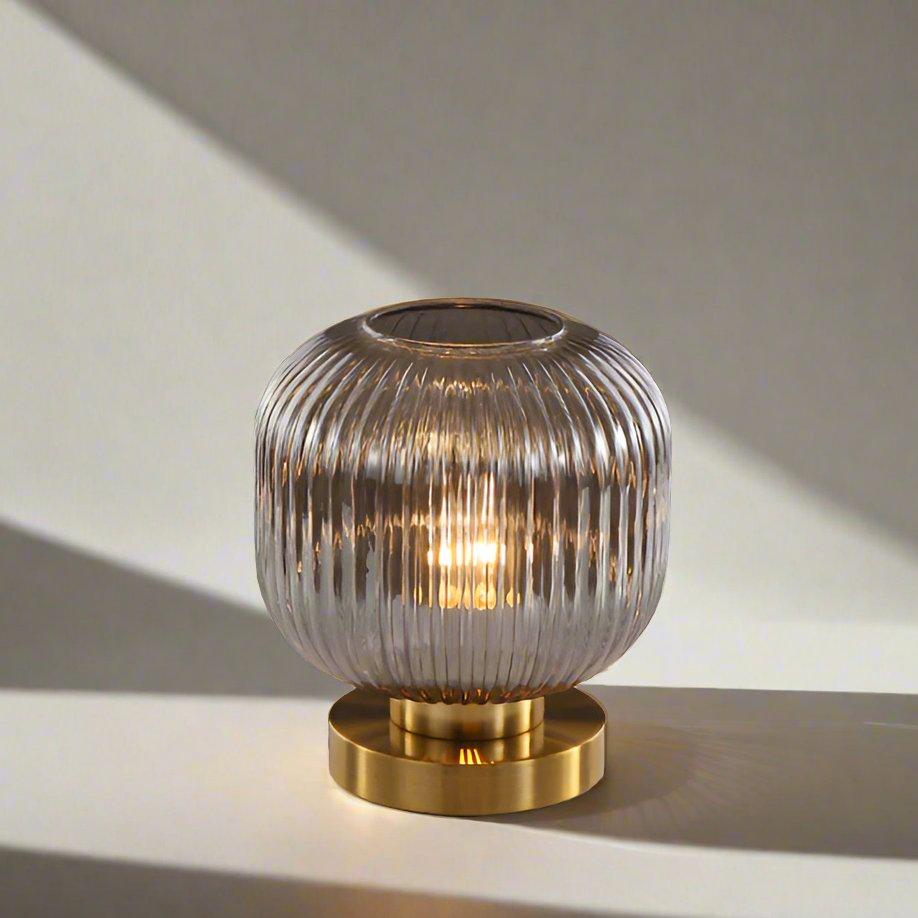 Nordic Glass Table Lamp – Modern Stained Glass Accent Light
