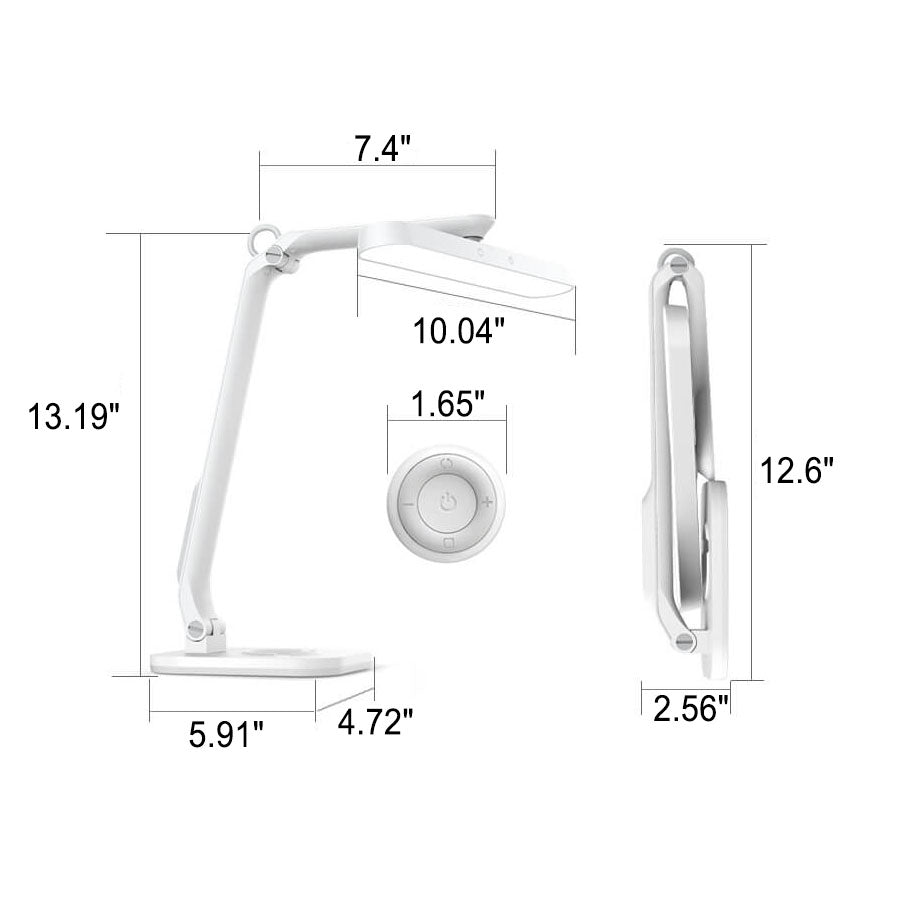 Modern Student Eye Protection USB Rechargeable Folding LED Desk Lamp