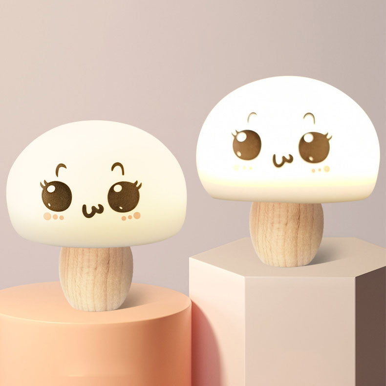 Moderne Kreative Mushroom Colour Changing Silicone Table Lamp