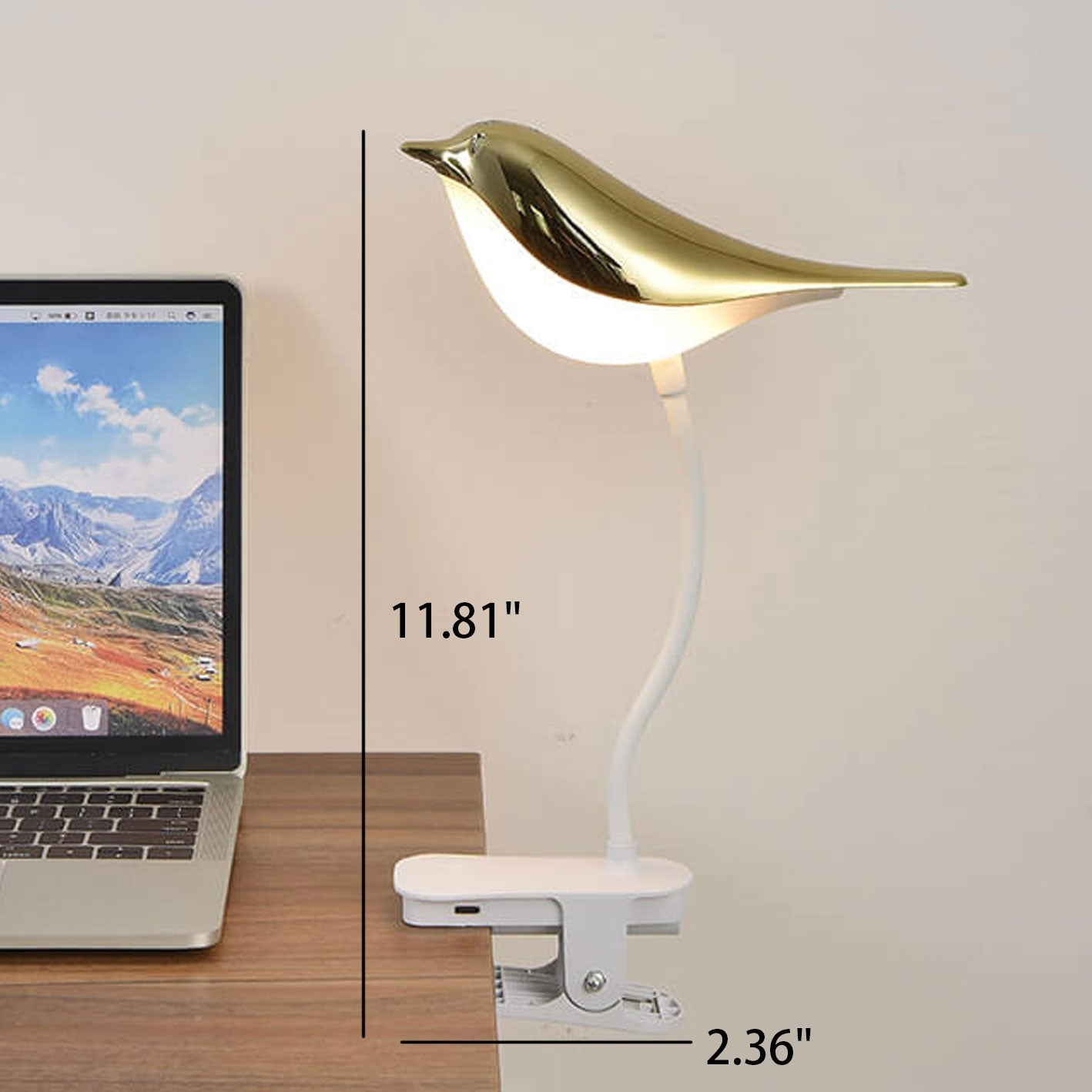 Kreative Vogel Clip USB LED Night Light Table Lamp