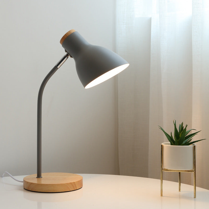 Macaron Metal 1-Light Adjustable Table Lamp Night Light for Kids