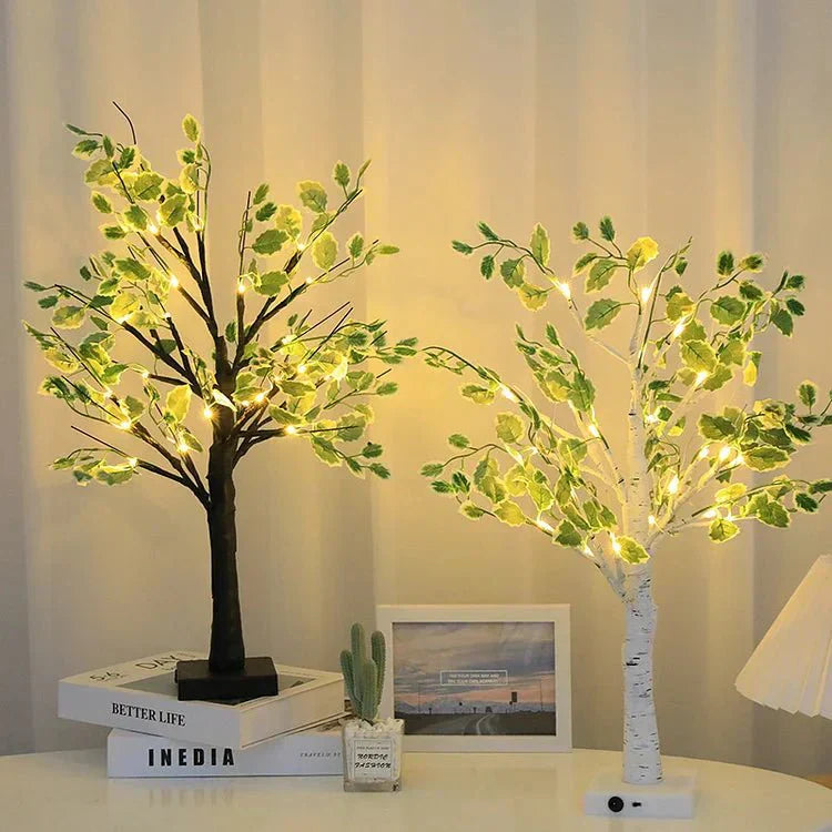 Frendorf Green Leaves LED Tree Lights Indoor Decoration