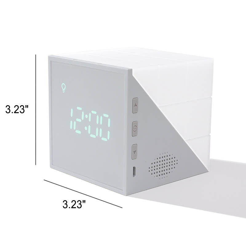 Kreative Rubik's Cube Clock LED Night Light USB Smart Lamp