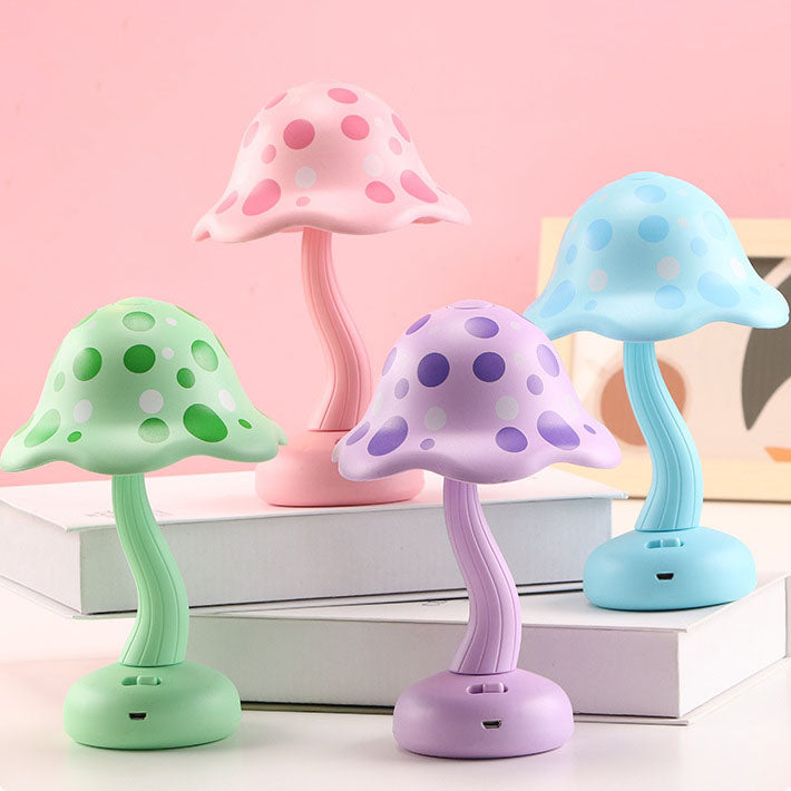 Creative Mushroom Kids USB Rechargeable LED Table Lamp
