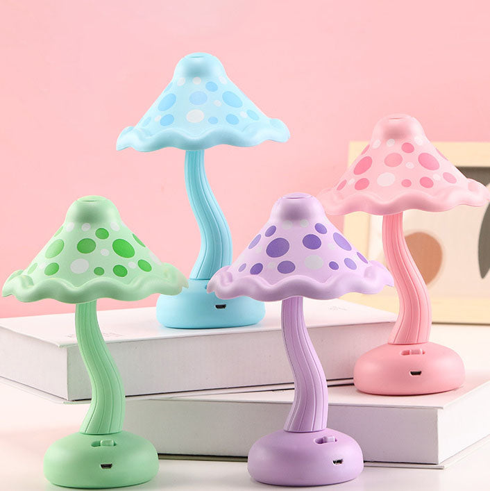 Creative Mushroom Kids USB Rechargeable LED Table Lamp