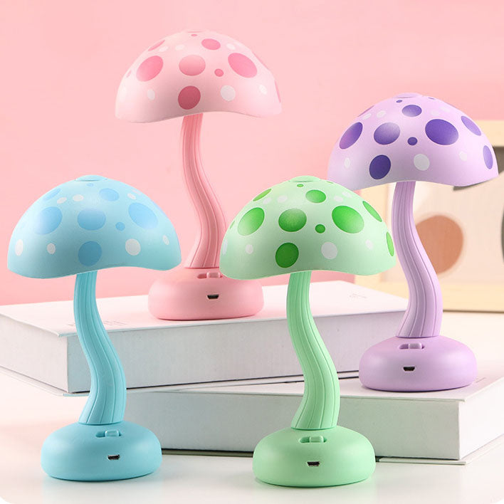 Creative Mushroom Kids USB Rechargeable LED Table Lamp