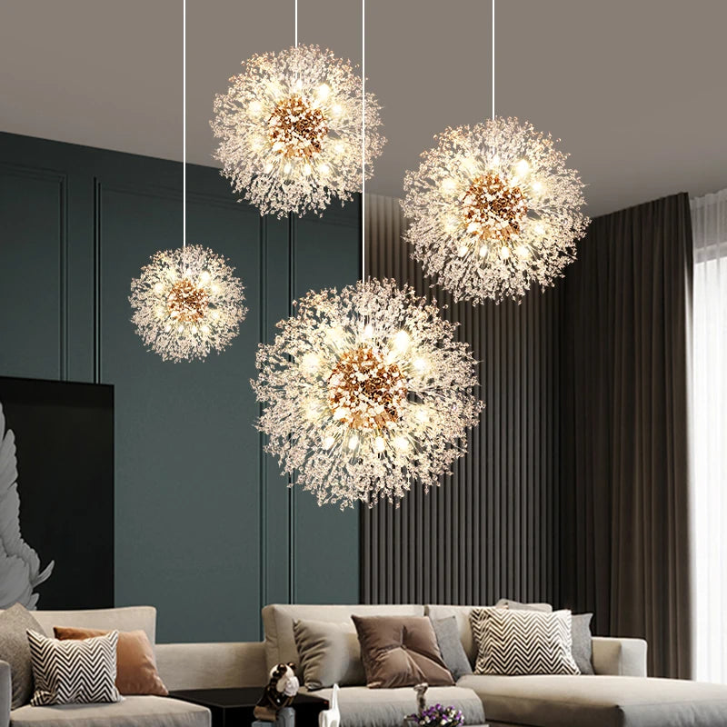 Luxury Crystal Chandelier LED Pendant Light - Modern Design