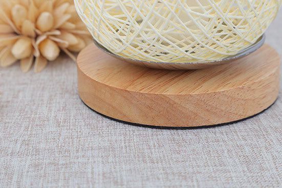 Kreative Twine Rattan Ball LED Dimmable Decorative Table Lamp