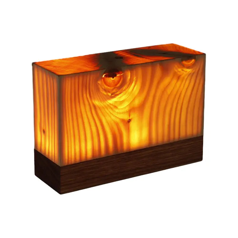 ÉclatBois LED Rechargeable Table Lamp with Touch Control for Home and Office