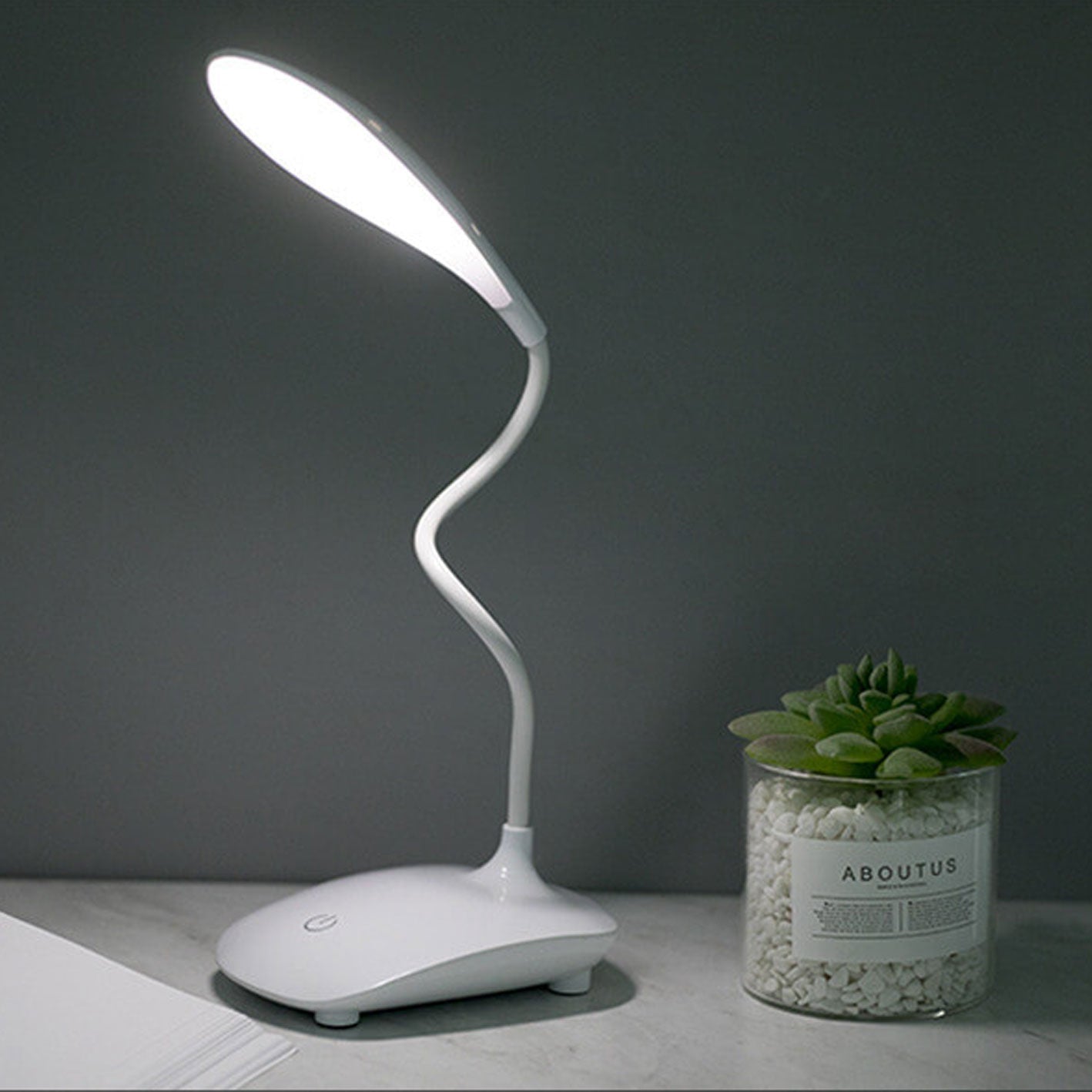 Creative Touch-Activated LED Desk Lamp, Foldable & Rotatable