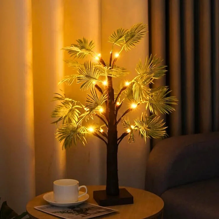 Frendorf LED Palm Leaf Lights Warm White Battery Operated