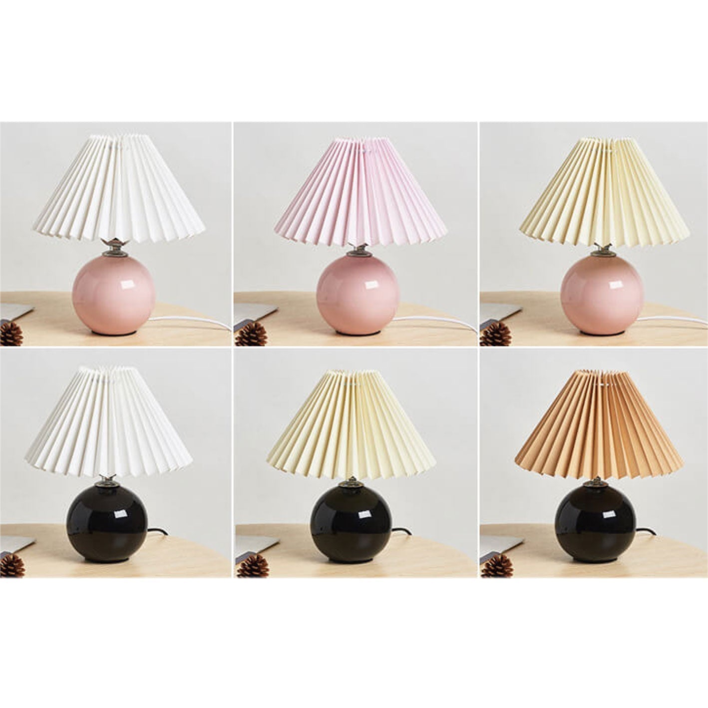Minimalist Folded 1-Light Ceramic Table Lamp - LED Compatible
