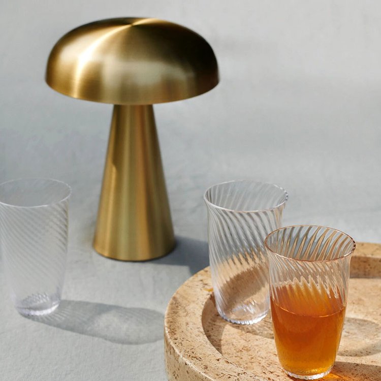 Mantar Portable Table Lamp - Rechargeable LED, Dimmable