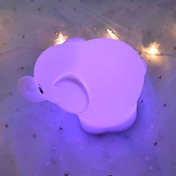 Kreativer Elefant Silicone USB LED Night Light Table Lamp