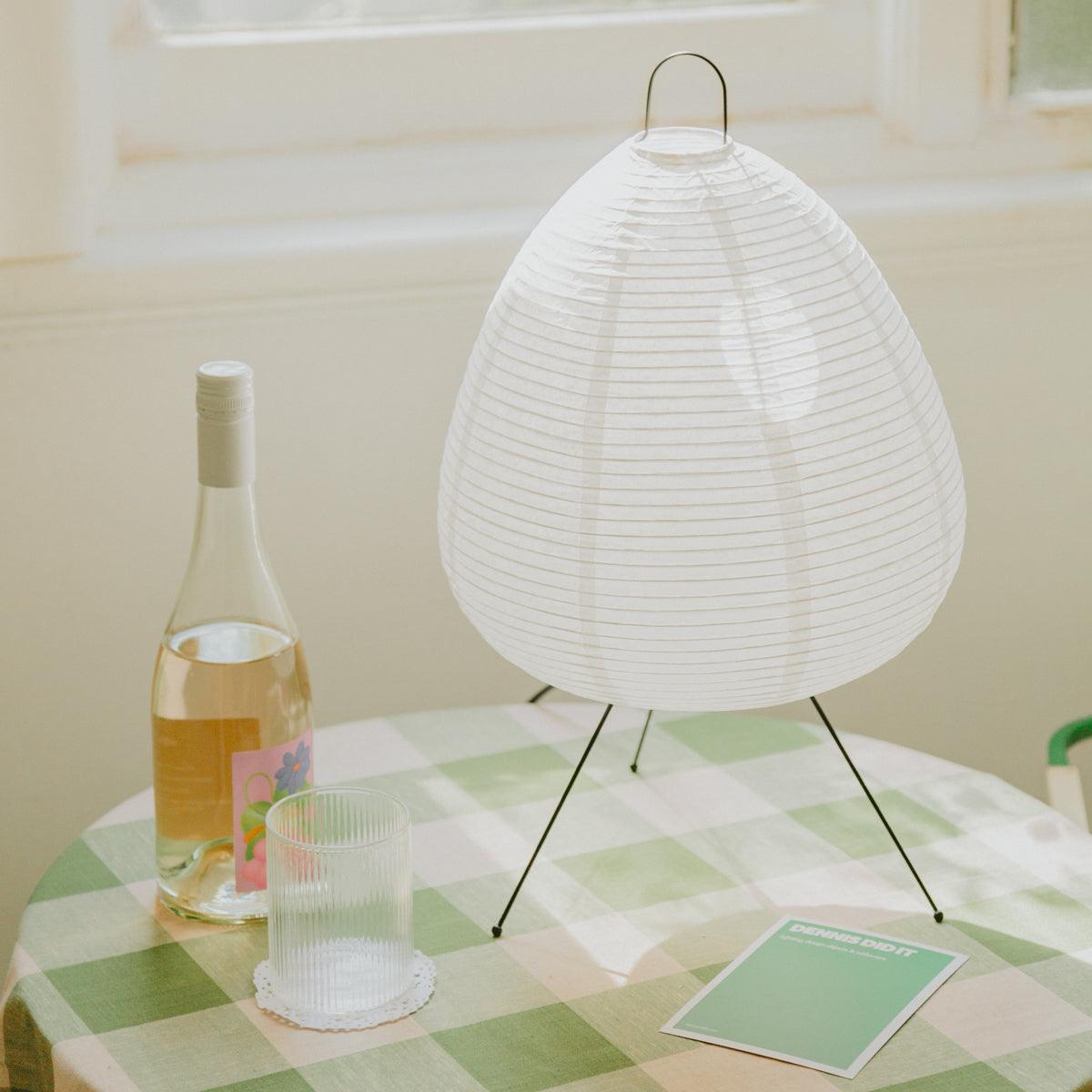 Essential Rice Paper Lamp - Handcrafted Minimalist Design with Warm Glow