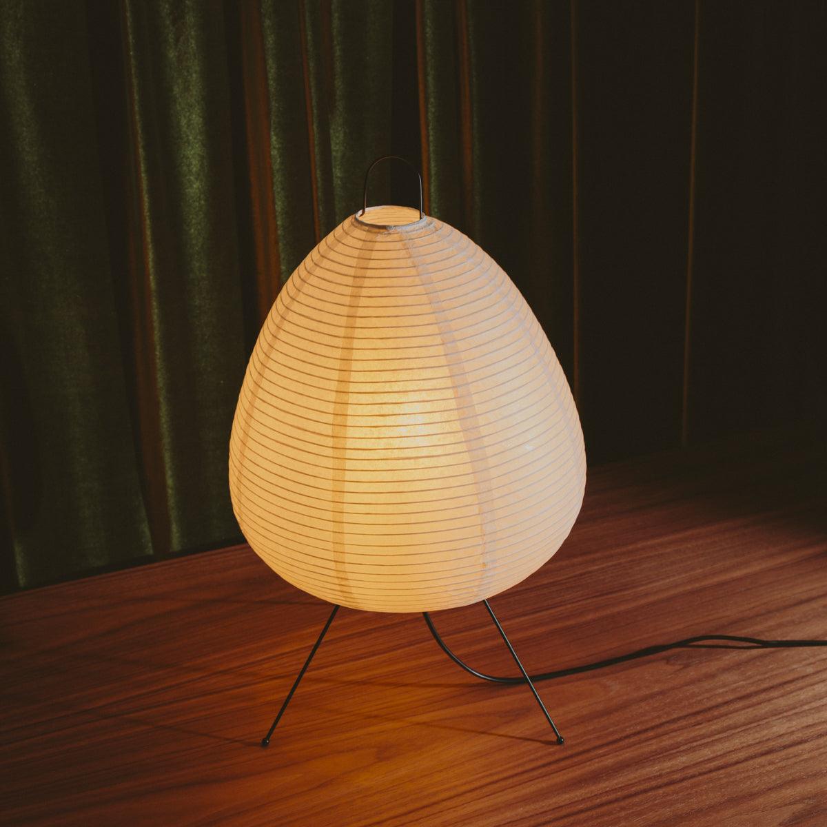Essential Rice Paper Lamp - Handcrafted Minimalist Design with Warm Glow