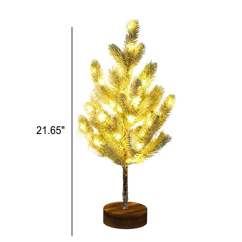 Christmas Decorative Cedar Needle Simulated Tree Light Battery Table Lamp
