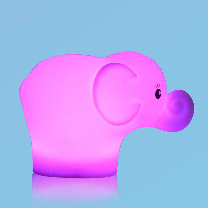 Kreativer Elefant Silicone USB LED Night Light Table Lamp