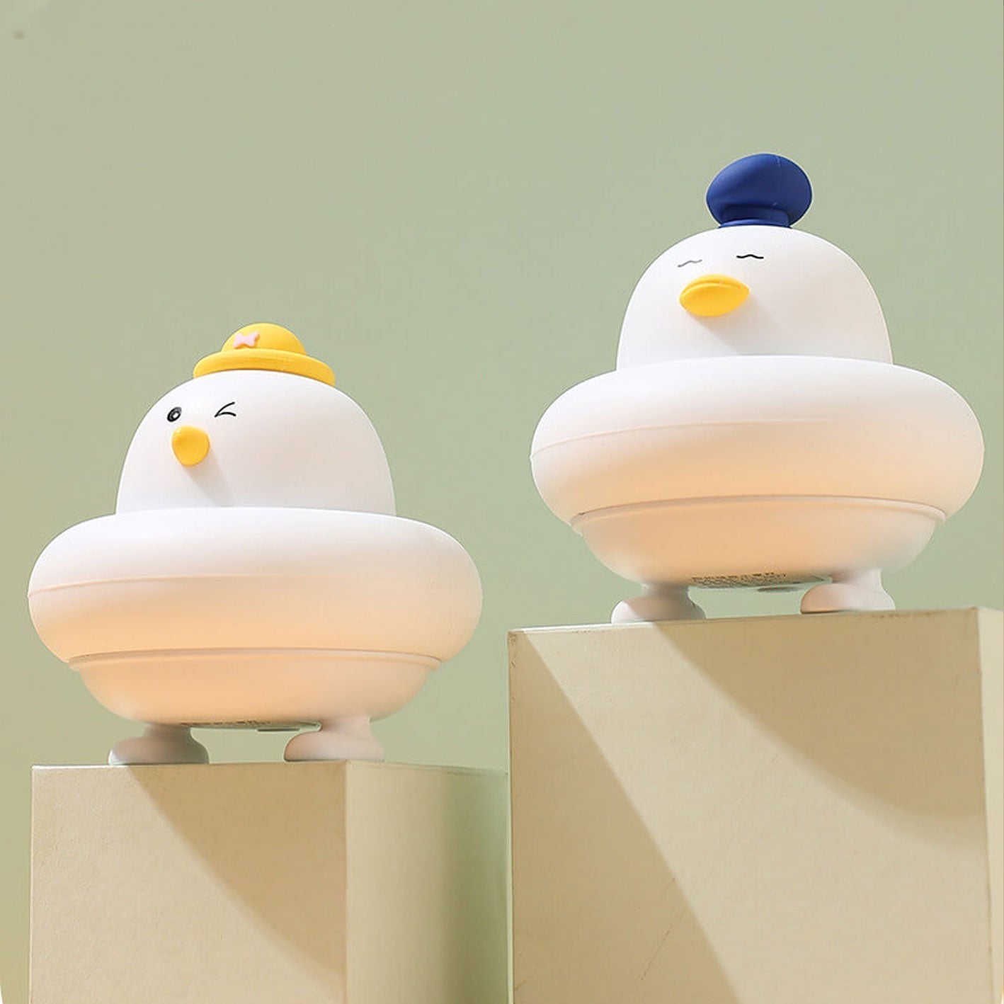 Funny Silicone Cute Little Chicken LED Night Light Table Lamp