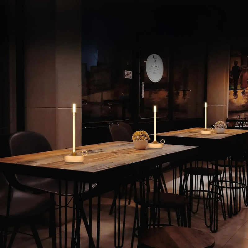 Wireless Table Lamp with Touch Sensor and LED Lighting