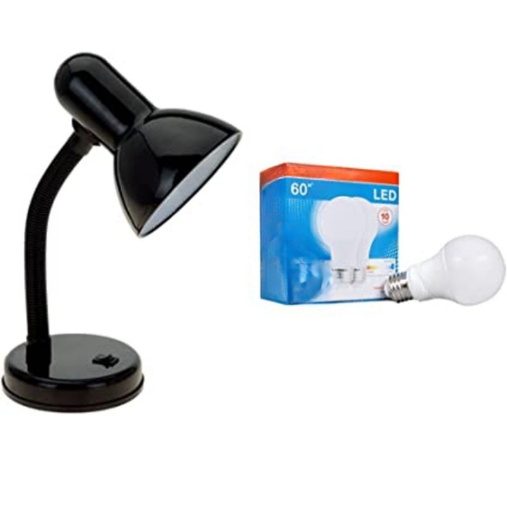 Basis Metal Flexible Neck Desk Lamp LED Bulb 800 Lumen