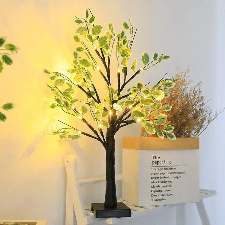 Frendorf Green Leaves LED Tree Lights Indoor Decoration
