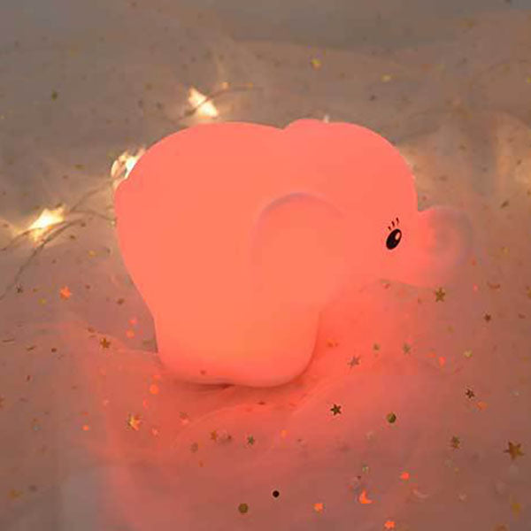 Kreativer Elefant Silicone USB LED Night Light Table Lamp