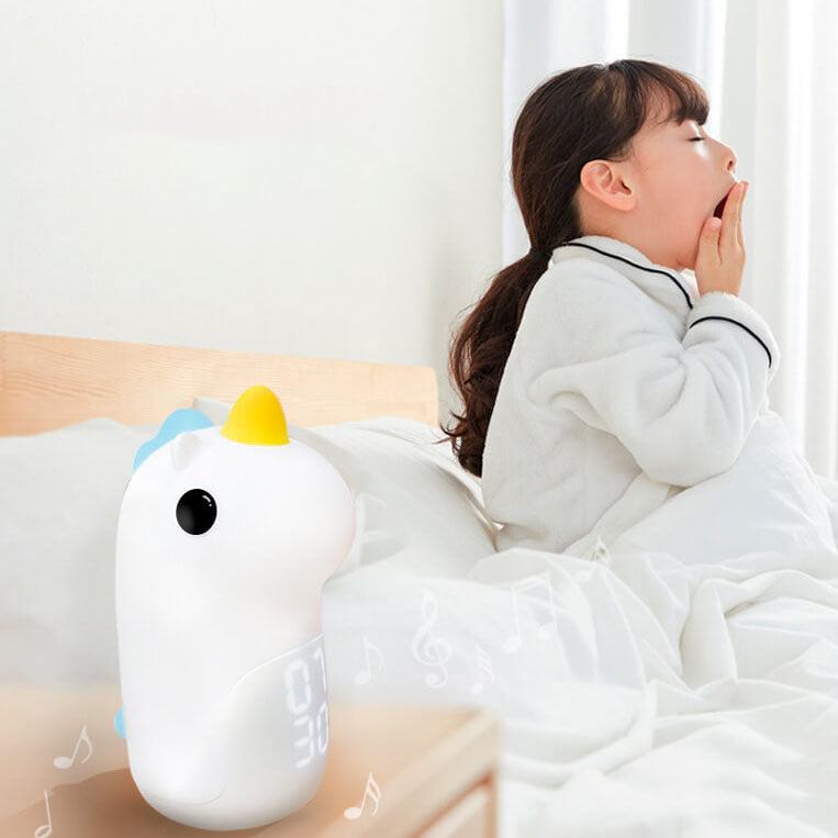 Cartoon Unicorn Timer Alarm Clock LED Night Light
