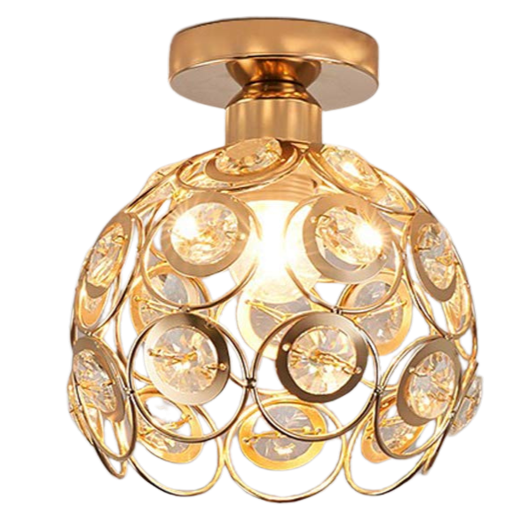 Fancy Gold Luxury Ball Hallway Ceiling Light - Modern Design