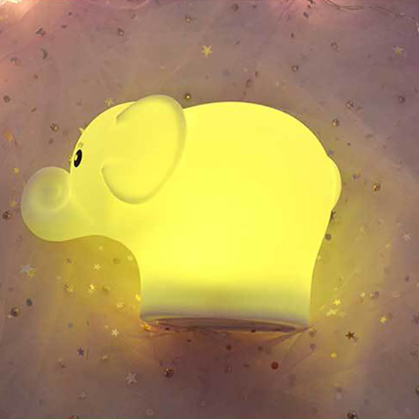 Kreativer Elefant Silicone USB LED Night Light Table Lamp