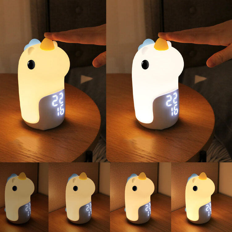 Cartoon Unicorn Timer Alarm Clock LED Night Light