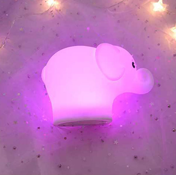 Kreativer Elefant Silicone USB LED Night Light Table Lamp