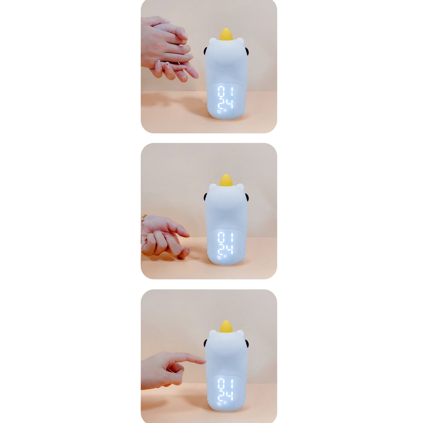 Cartoon Unicorn Timer Alarm Clock LED Night Light