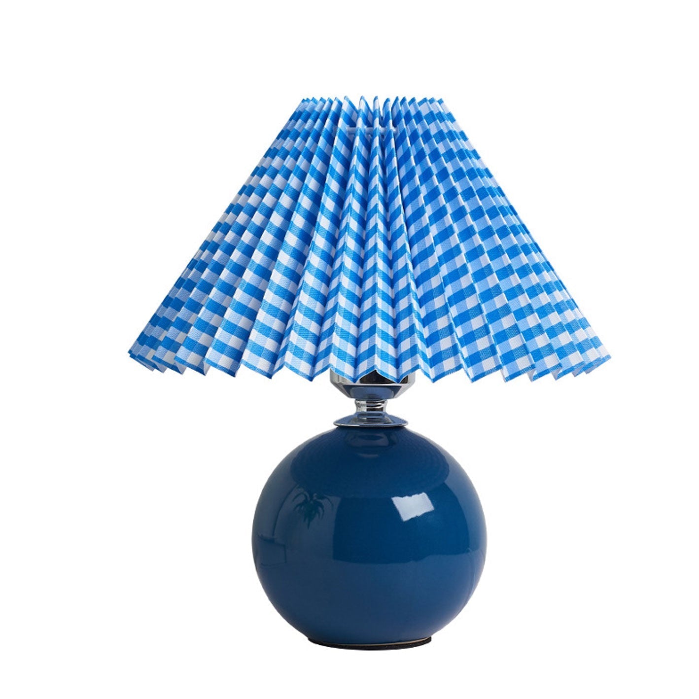 Nordic Minimalist Single Ceramic Table Lamp with Pleats