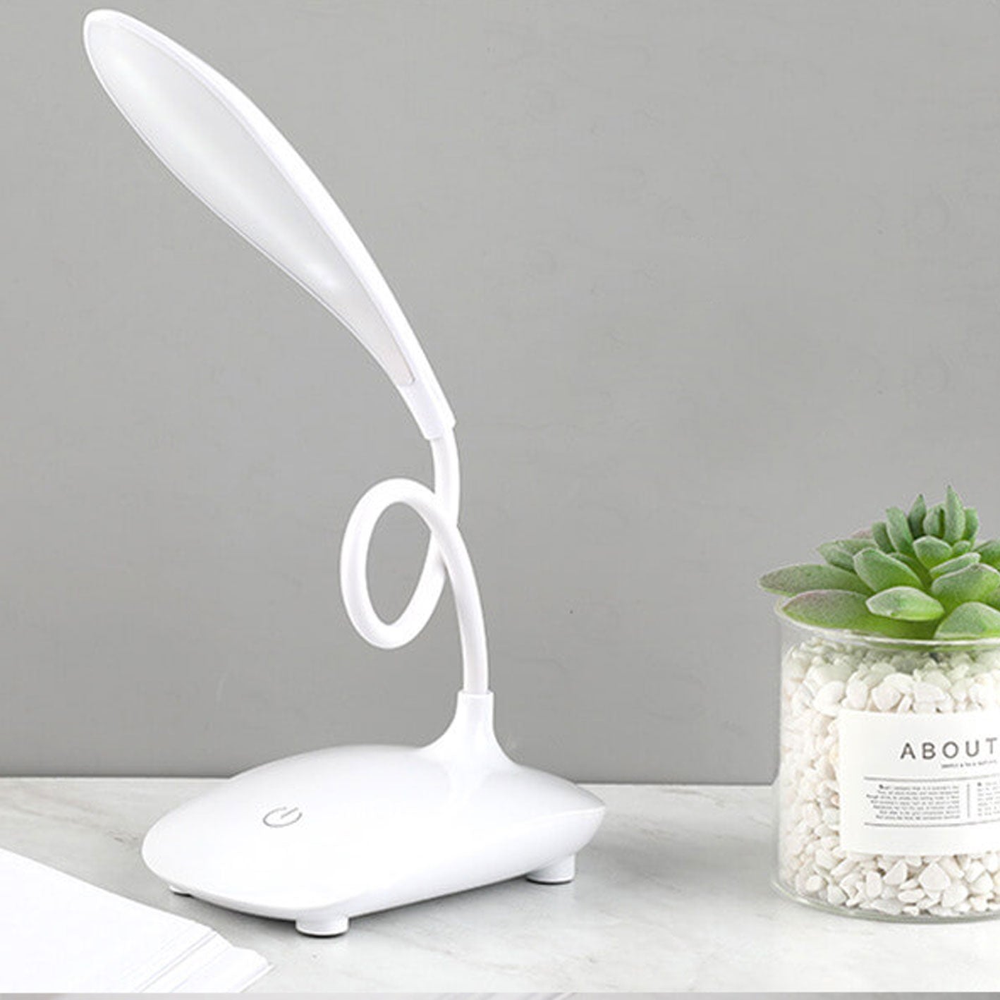 Creative Touch-Activated LED Desk Lamp, Foldable & Rotatable