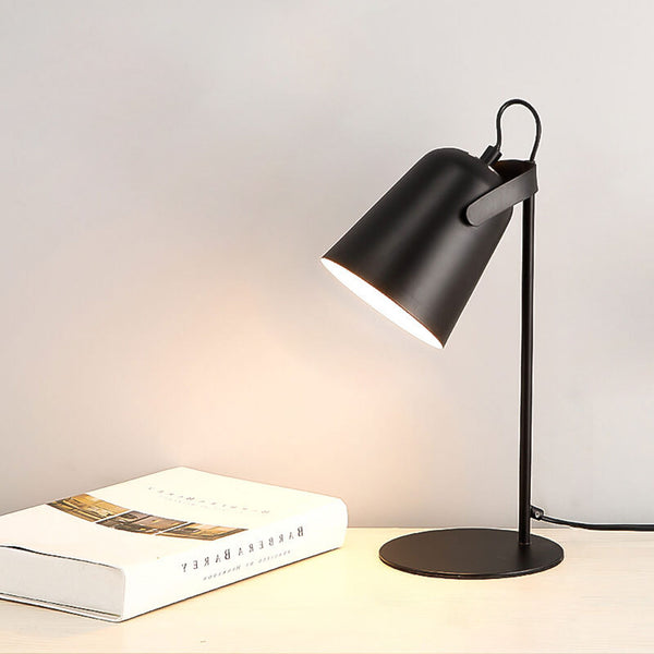 Nordic Macaron Colour Creative Iron Bucket Design 1-Light Table Lamp