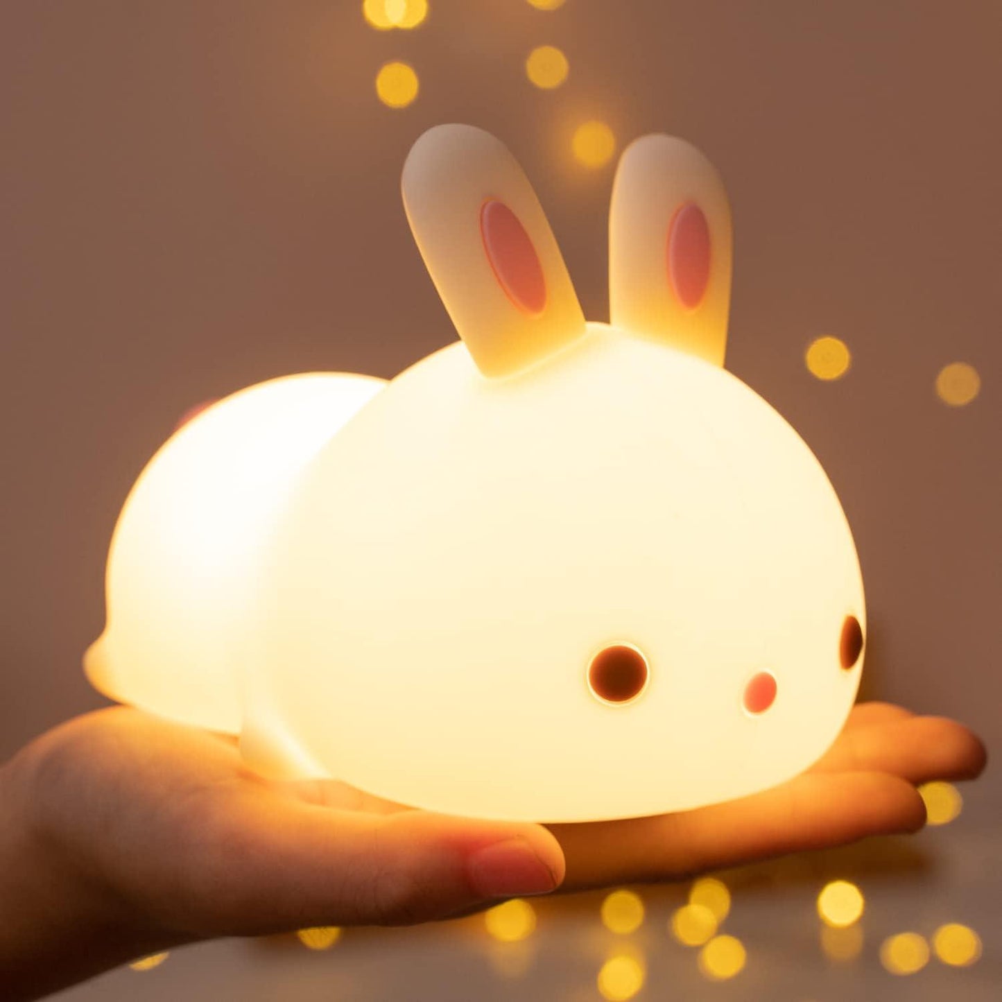 Bunny Touch Sensor LED Night Lamp - Colour Changing Childrens Light