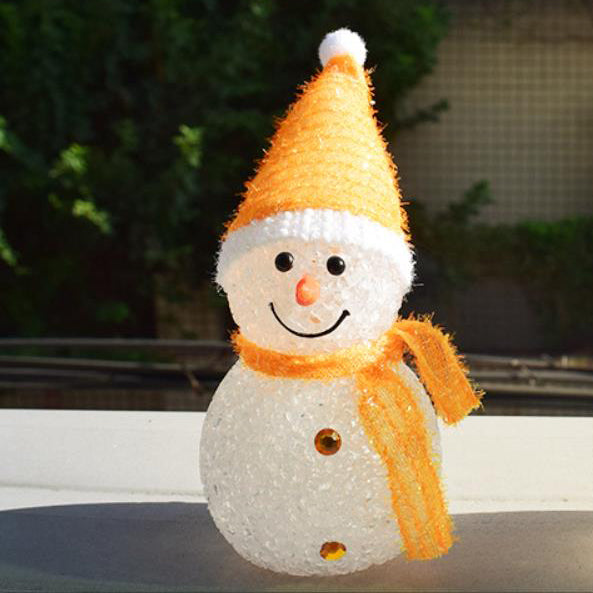 Solar-Powered LED Snowman Light - Christmas Yard Decoration