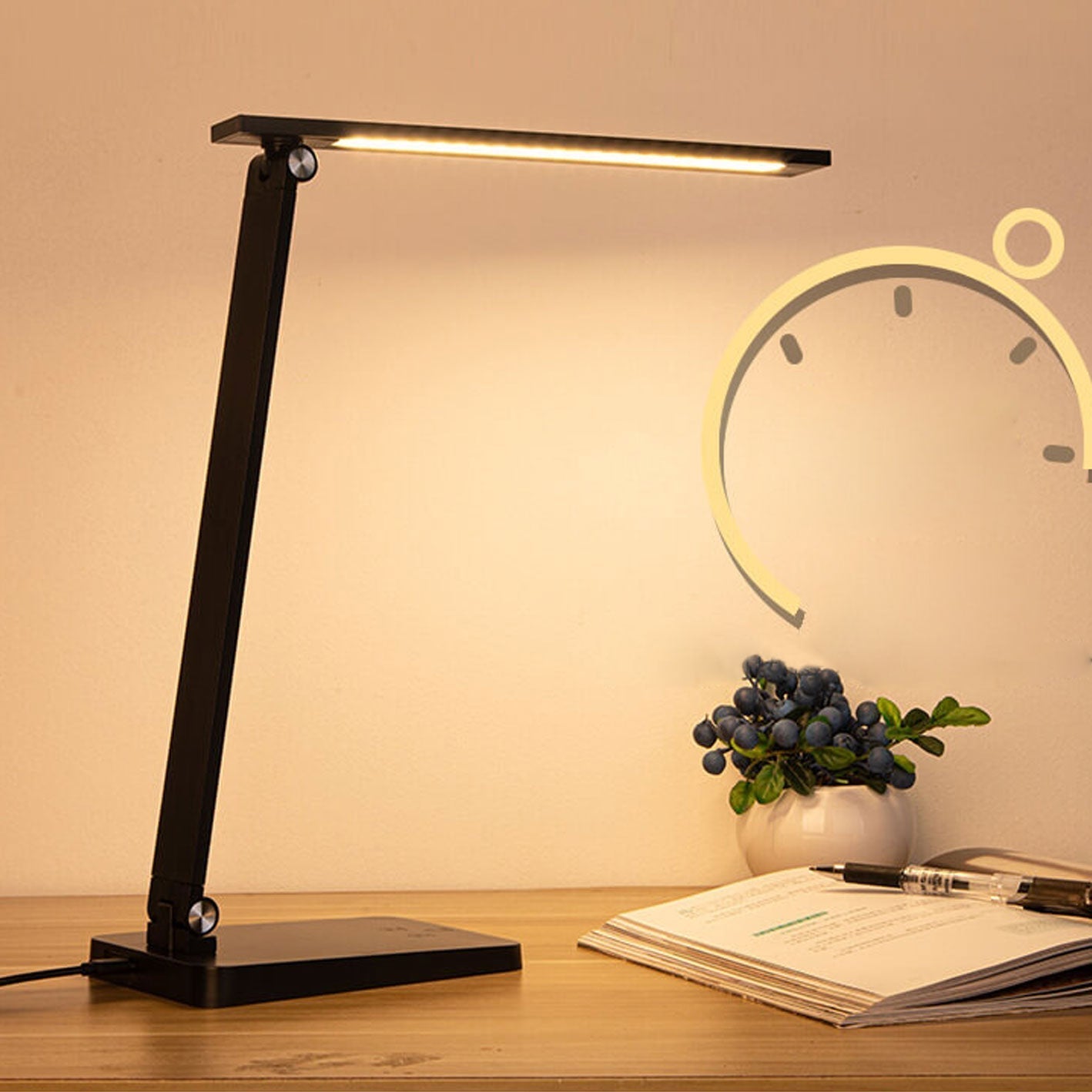 Kreative Foldable Touch Dimmable Aluminium LED Desk Lamp